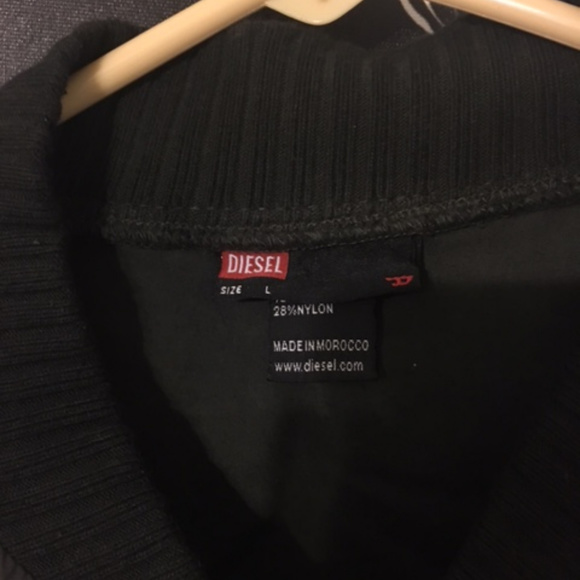 Diesel Light Black Bomber Zip Jacket - Picture 2 of 5